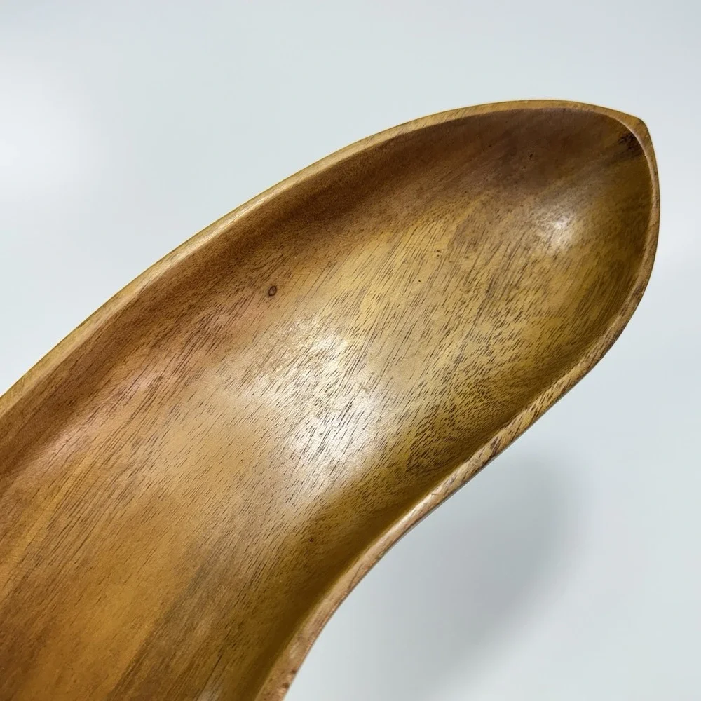 Vintage‎ MCM Serving Fruit Tray Bowl Taverneau Wood Banana Philippines